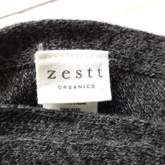 Zestt Dreamsoft Organic Cotton Travel Scarf Colorblock Brown Charcoal Oatmeal - Picture 4 of 7